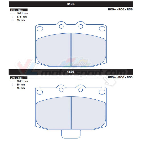 CL Brakes 4136 Juego de pastillas de freno