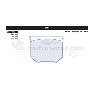 CL Brakes 4144 Juego de pastillas de freno