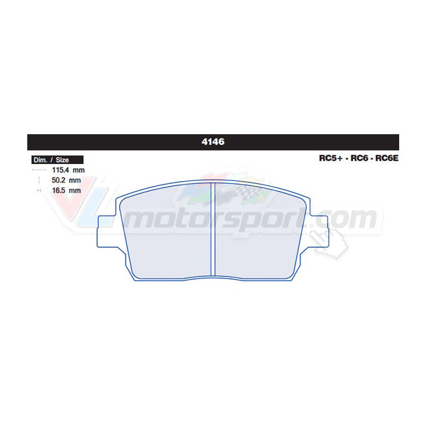 CL Brakes 4146 Juego de pastillas de freno