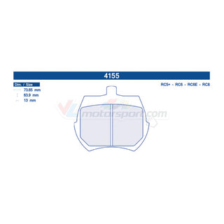 CL Brakes 4155 Juego de pastillas de freno