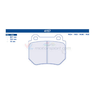 CL Brakes 4157 Juego de pastillas de freno