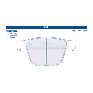 CL Brakes 4161 Juego de pastillas de freno