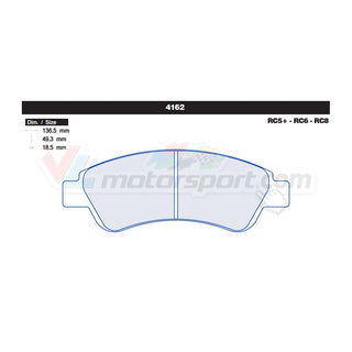 CL Brakes 4162 Juego de pastillas de freno