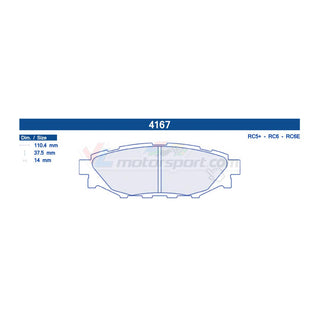 CL Brakes 4167 Juego de pastillas de freno