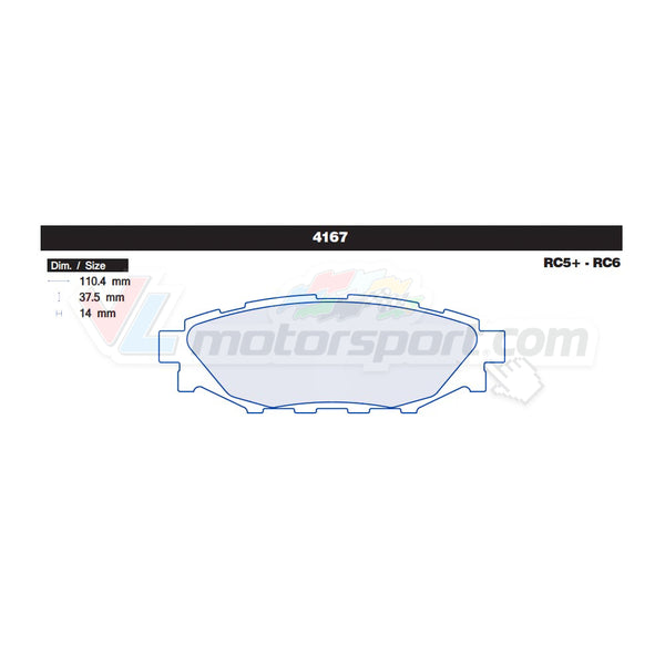 CL Brakes 4167 Juego de pastillas de freno