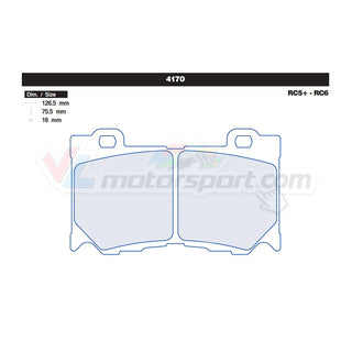 CL Brakes 4170 Juego de pastillas de freno