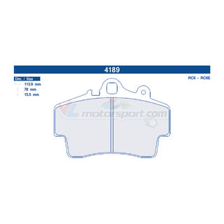 CL Brakes 4189 Juego de pastillas de freno