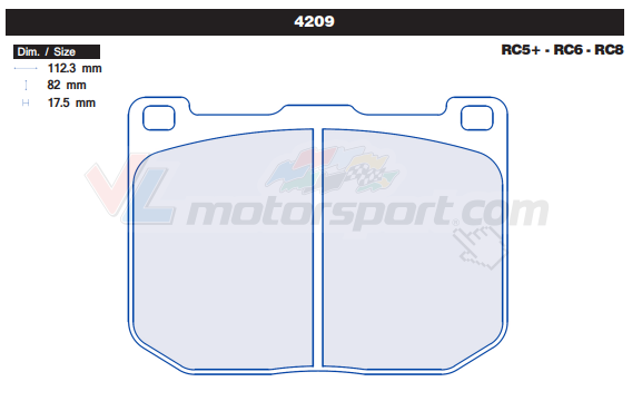 CL Brakes 4209 Juego de pastillas de freno