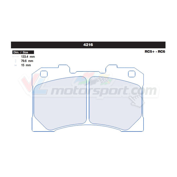 CL Brakes 4216 Juego de pastillas de freno