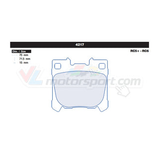 CL Brakes 4217 Jeu de plaquettes de frein