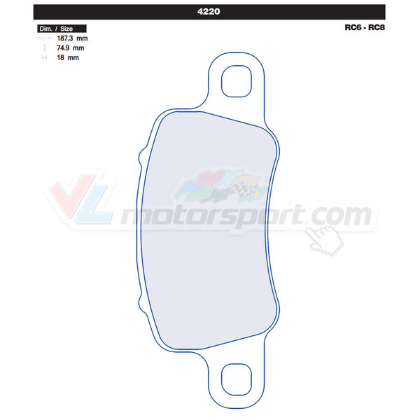 CL Brakes 4220 Juego de pastillas de freno