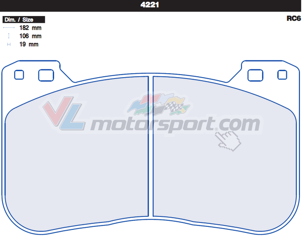 CL Brakes 4221 Juego de pastillas de freno