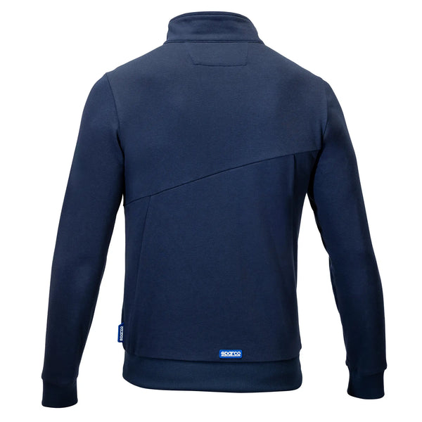 Sudadera Sparco GRIT con cremallera completa PLATA