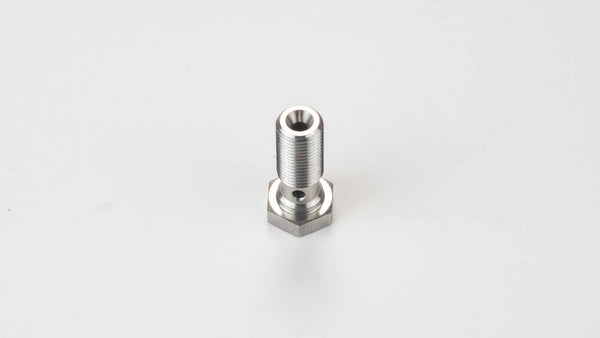 Tornillo banjo macho acero 10x100 24mm largo | RSX Racing Solutions