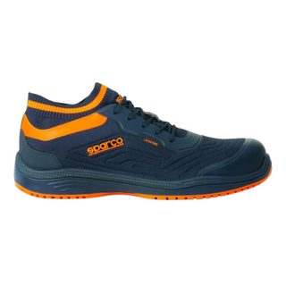 Botte de sécurité Sparco Legend Flap ESD S1P SRC bleu marine/orange