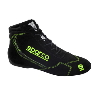 Botas Racing Sparco Slalom Negro/Verde Fluorescente | FIA 8856-2018